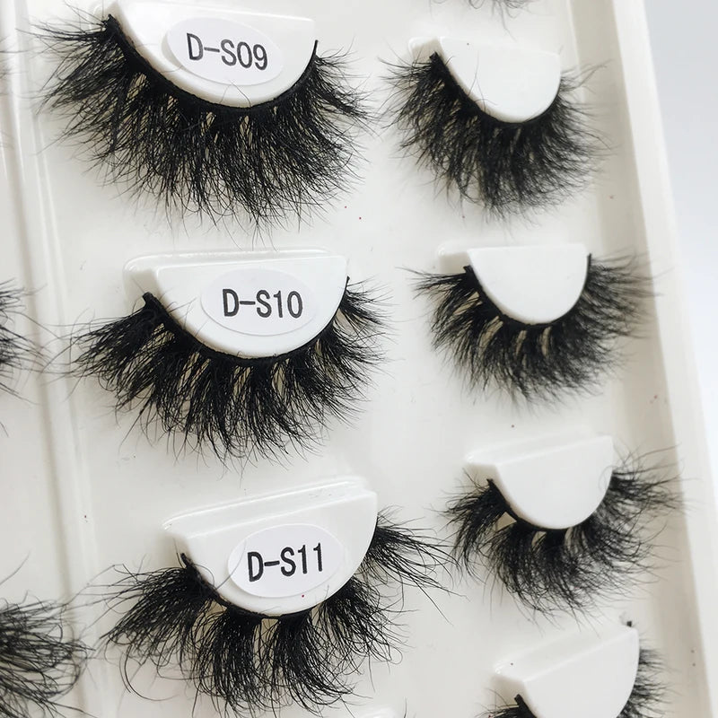 3D Mink Eyelashes False Lashes Fluffy Natural Reusable Makeup Eyelash Extensions