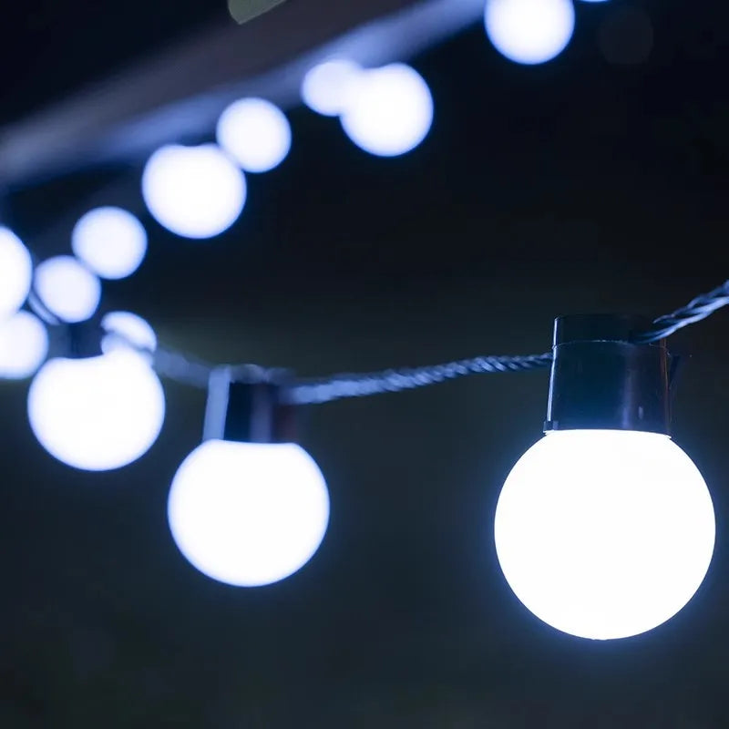 Outdoor Solar String Lights for Garden Yard Holiday Decoration Waterproof LED Bulbs