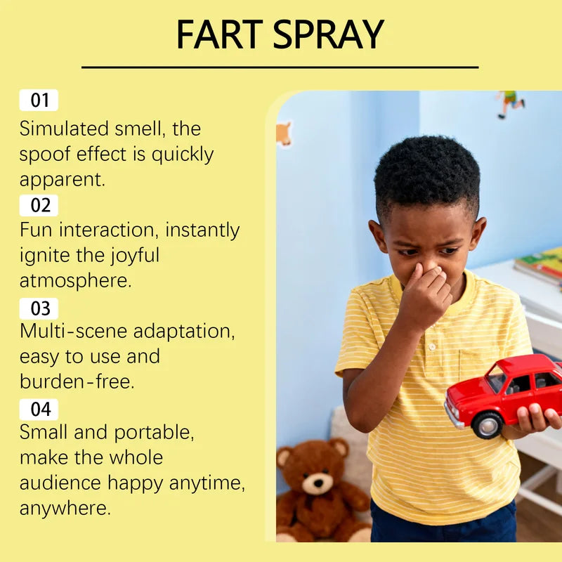 Realistic Prank Odor Spray - Funny Fart Gag Toy for Parties and Surprises