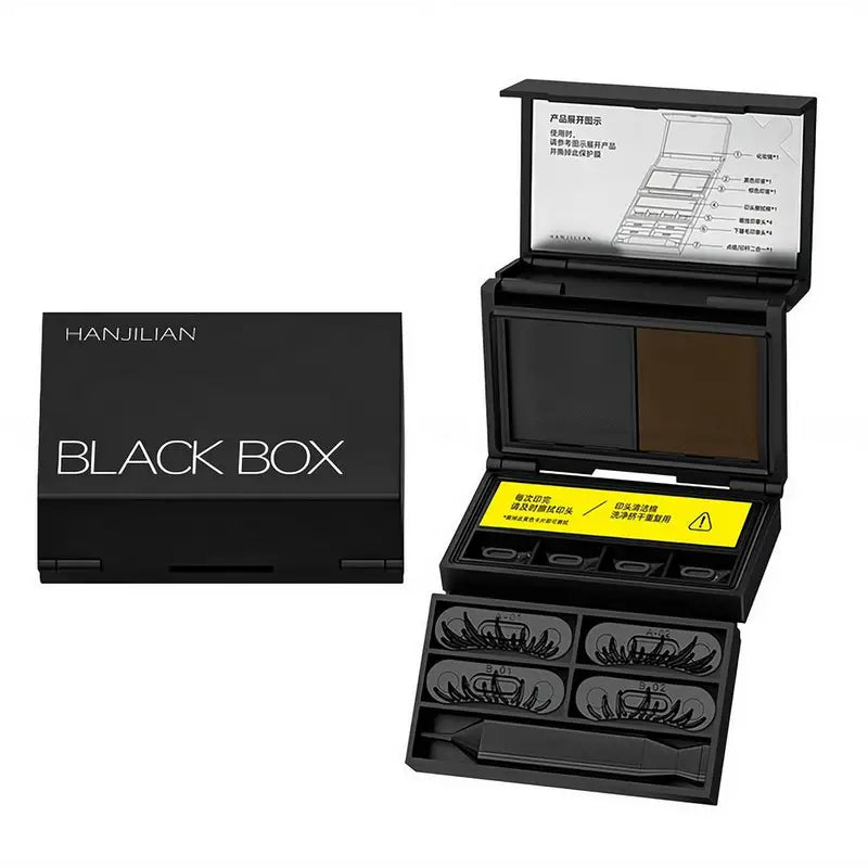3-in-1 Eyelash & Mole Stamp Kit - Natural, Long-Lasting Eye Makeup