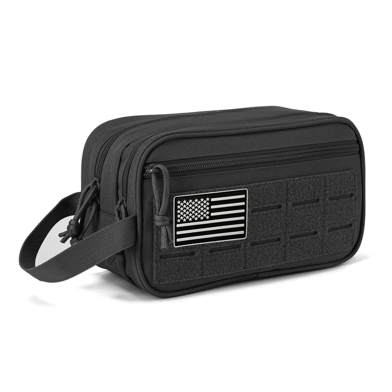 Travel Toiletry Bag for Men, Shaving Kit & Organizer, Small Dopp Case