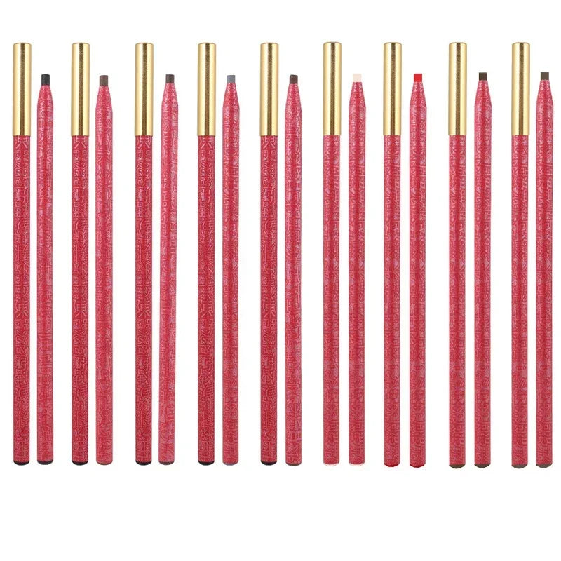 Waterproof Lip & Eyebrow Makeup Pencil Set - Long Lasting, Semi-Permanent