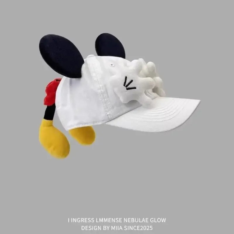 Girls Cartoon Mouse Ears Baseball Cap - Sun Protection Outdoor Fashion