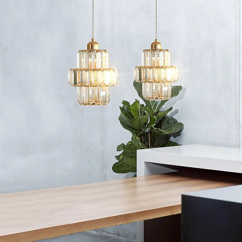 Modern Crystal Chandelier for Bedroom & Living Room - Creative Postmodern Lighting Fixture