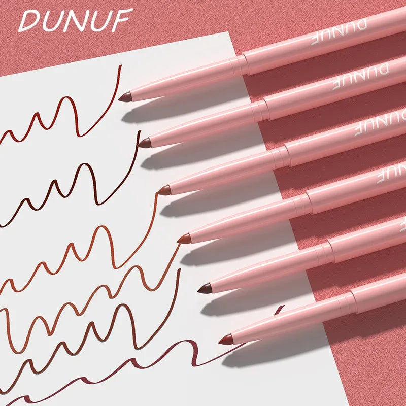 Lip Liner Pen Set Long-Lasting Waterproof Non-Fading Makeup 6-Piece Collection