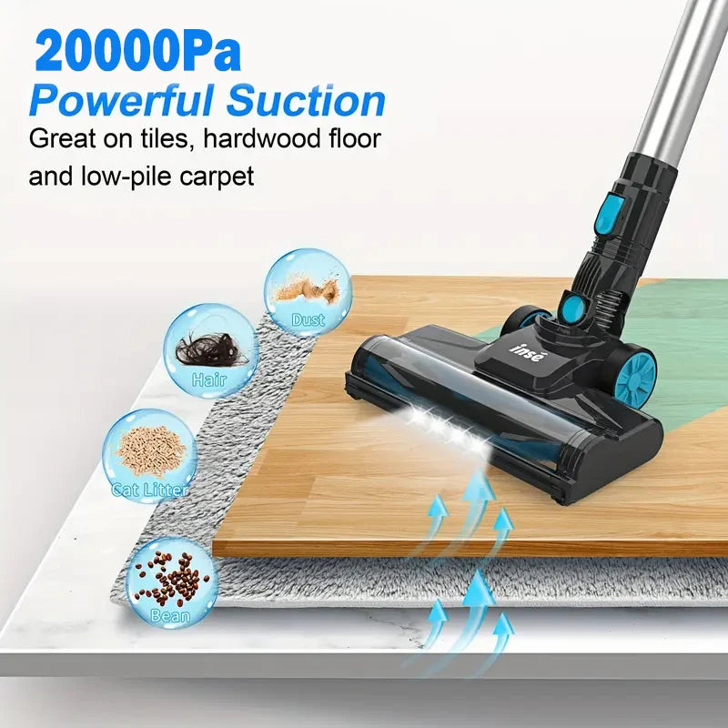 Cordless Handheld Vacuum Cleaner 6-in-1 Powerful Stick Vacuum for Carpet Bed