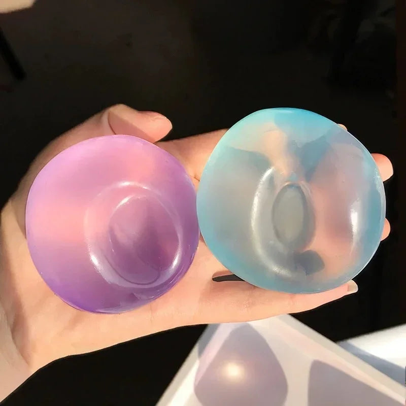 Transparent Coconut Oil Squeeze Toy - Sensory Fidget Stress Relief for Adults