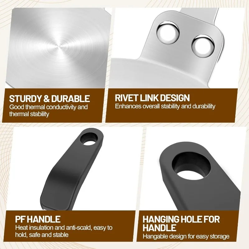 Heat Conduction Plate for Pots and Cookware - Stainless Steel, Universal Size