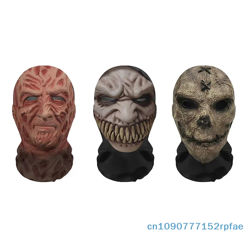 3D Halloween Cosplay Mask Full Face Skull Cover Breathable Mesh Elastic Balaclava