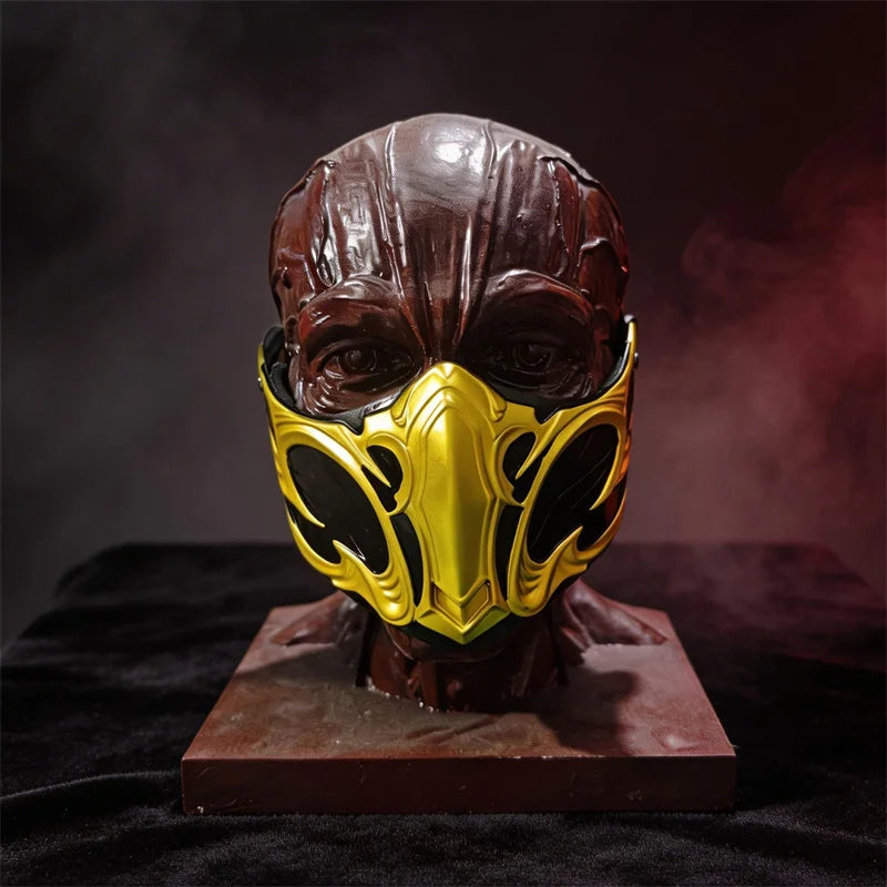 Role Play Costume Mask for Mortal Kombat Sub Zero Cosplay Halloween Party Accessory