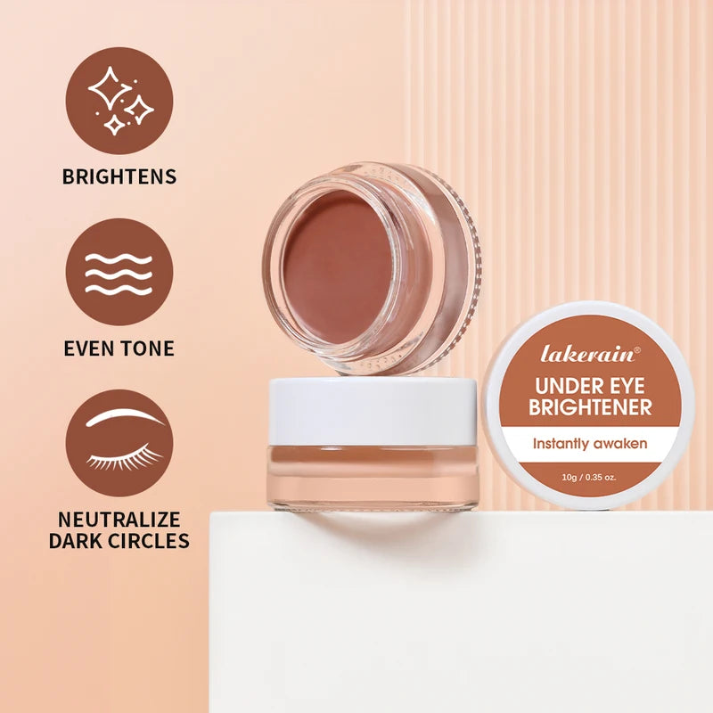 Eye Concealer with Brush, Long-Lasting Cover for Dark Circles & Age Lines