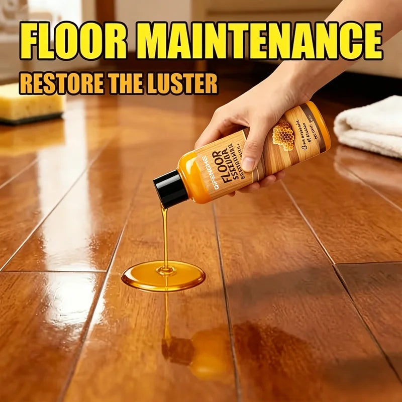 Natural Beeswax Floor Wax for Hardwood Floors - Deep Nourishing Seal & Polish