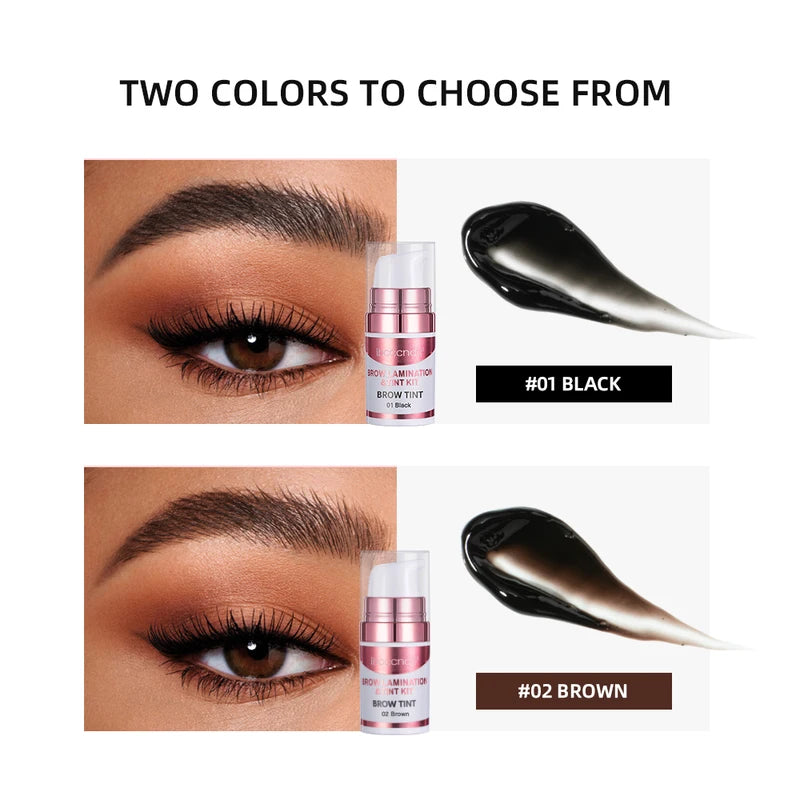 Semi-Permanent Lash & Brow Lift Kit with Tint for Eyelash Perming & Eyebrow Lamination