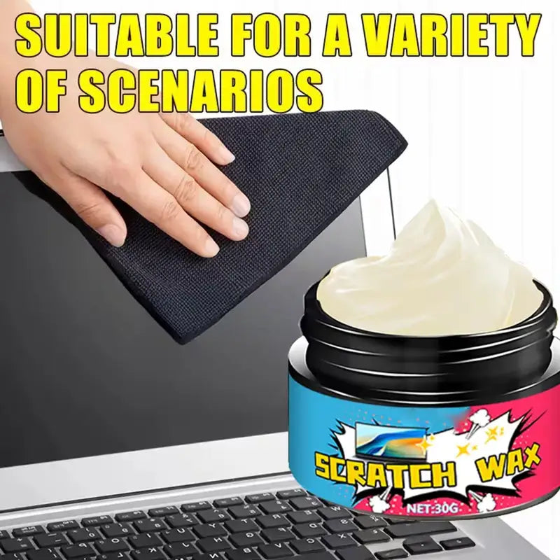 Laptop Scratch Remover & Polishing Wax 30g - Gently Repairs & Protects Screen & Frame
