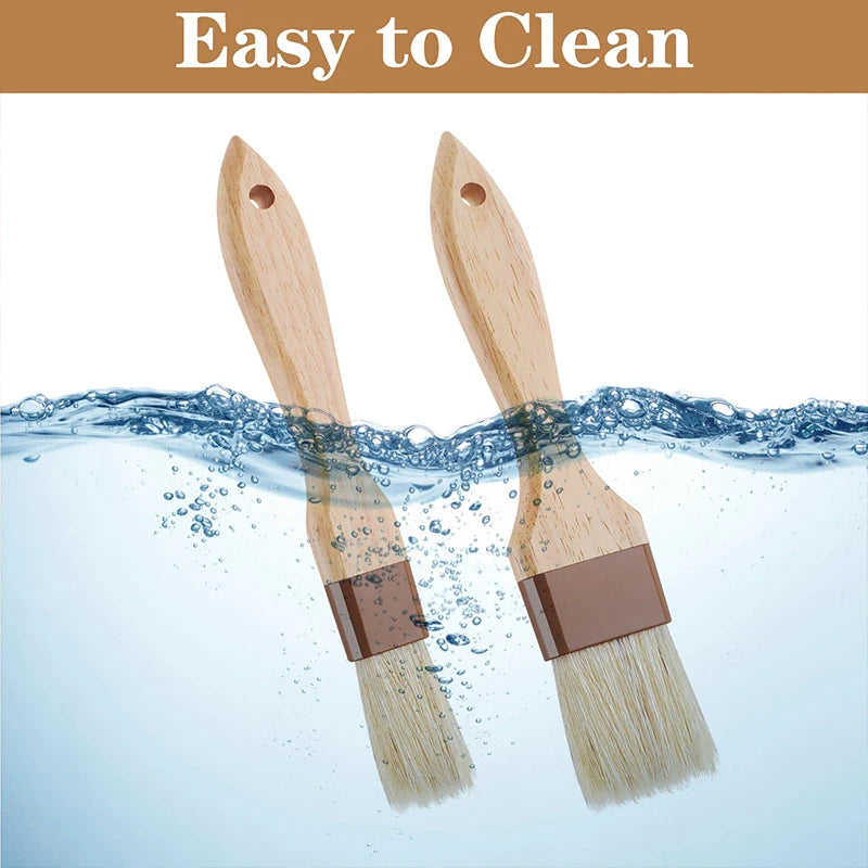 Oil & Pastry Brush Set 1/2PCS Fine Bristle Baking Cooking BBQ Kitchen Tools
