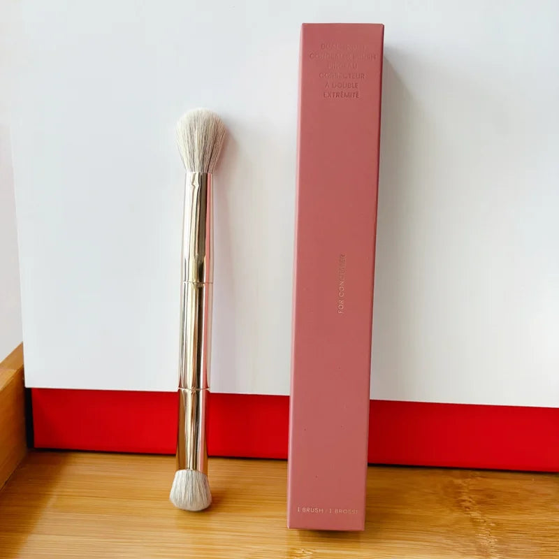 Dual-Ended Concealer Brush for Flawless Makeup Blending Synthetic Hair