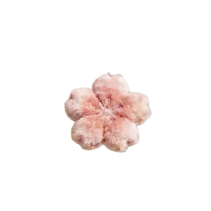 Healing Plush Doll Pendant Keychain for Bag Decoration - Pink & Dark Red