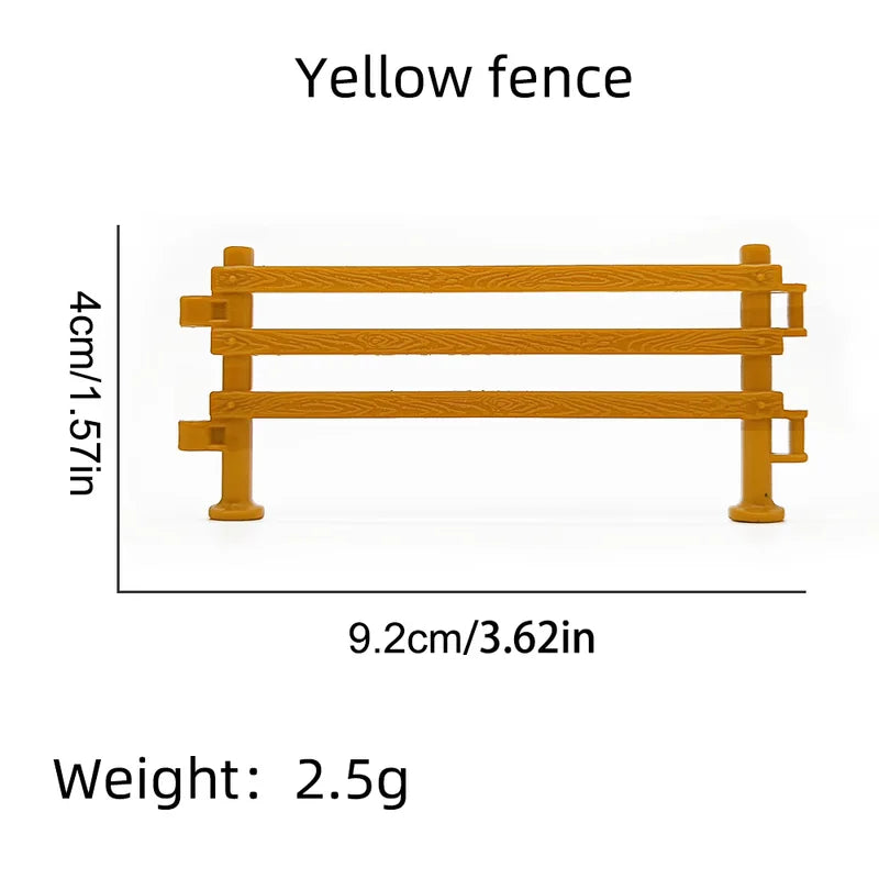 10-Piece Farm Ranch Fence Model Set for Sand Table DIY Children's Decor