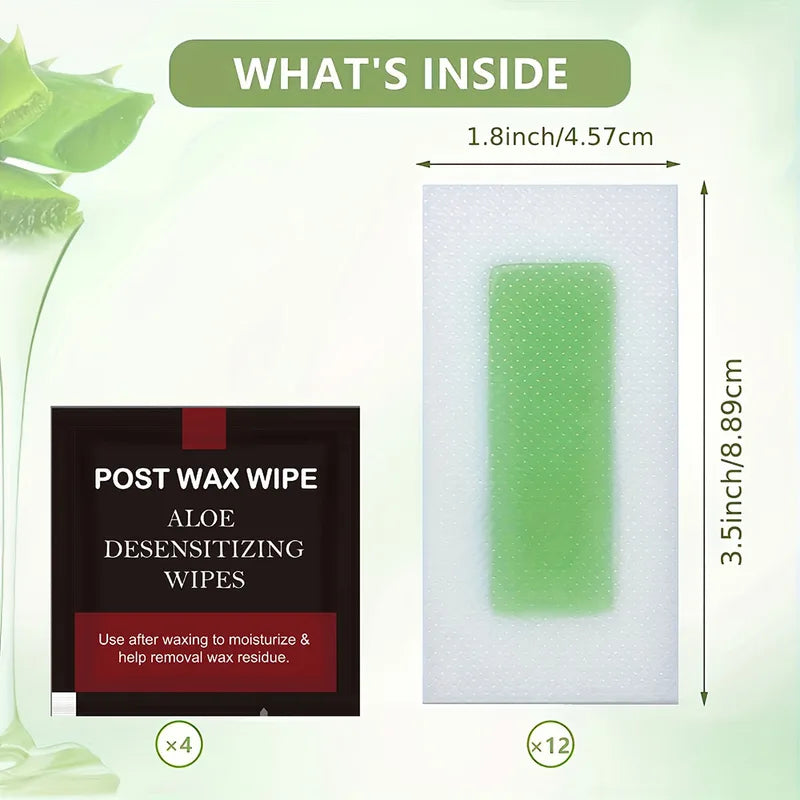 Viilife Facial Wax Strips Kit - Painless Hair Removal for All Skin Types