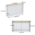 Large Radiator Cover Wood Cabinet for Heater MDF Shelves Home Decor