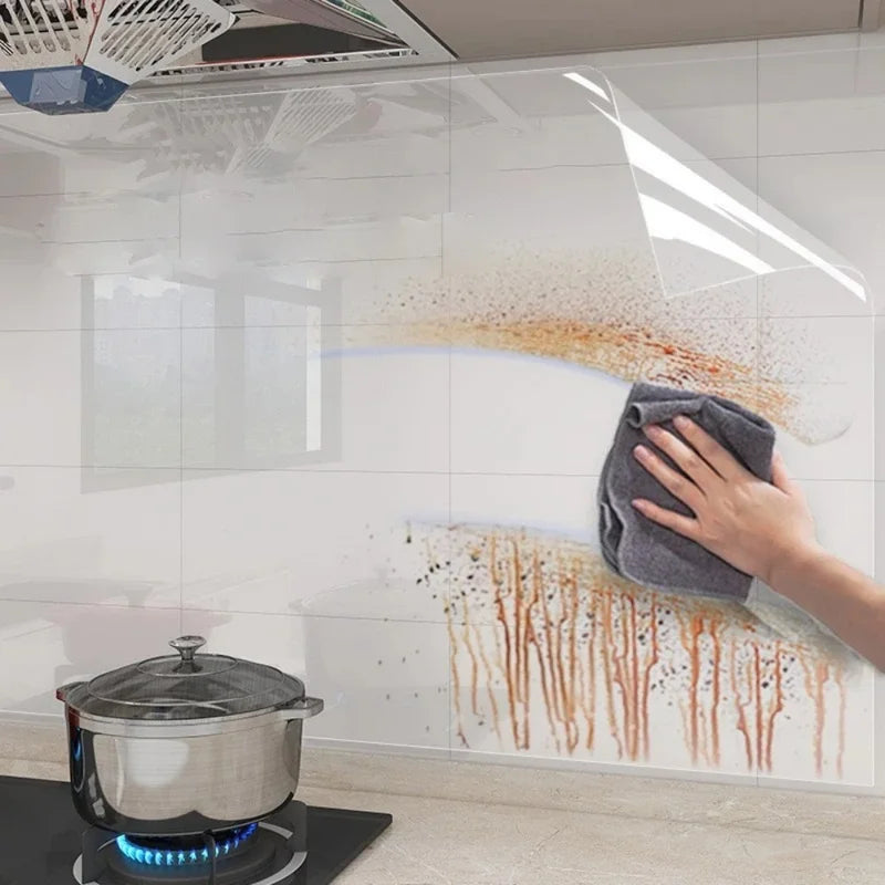 Clear Electrostatic Wall Protector Film Waterproof Heat-Resistant Wall Covering
