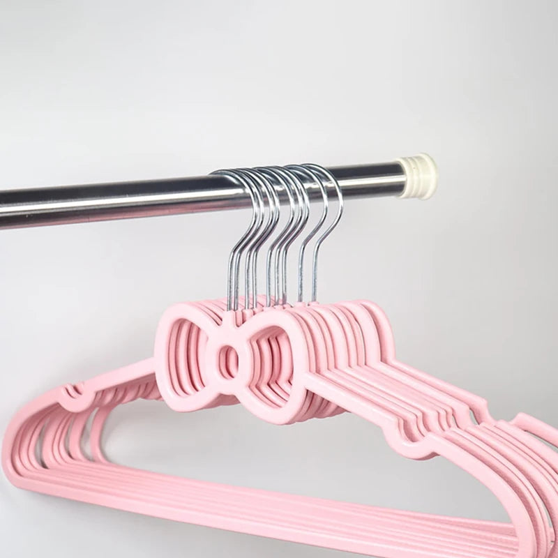 3-Pack Plastic Clothing Hangers - Space Saving Closet Organizers for Clothes