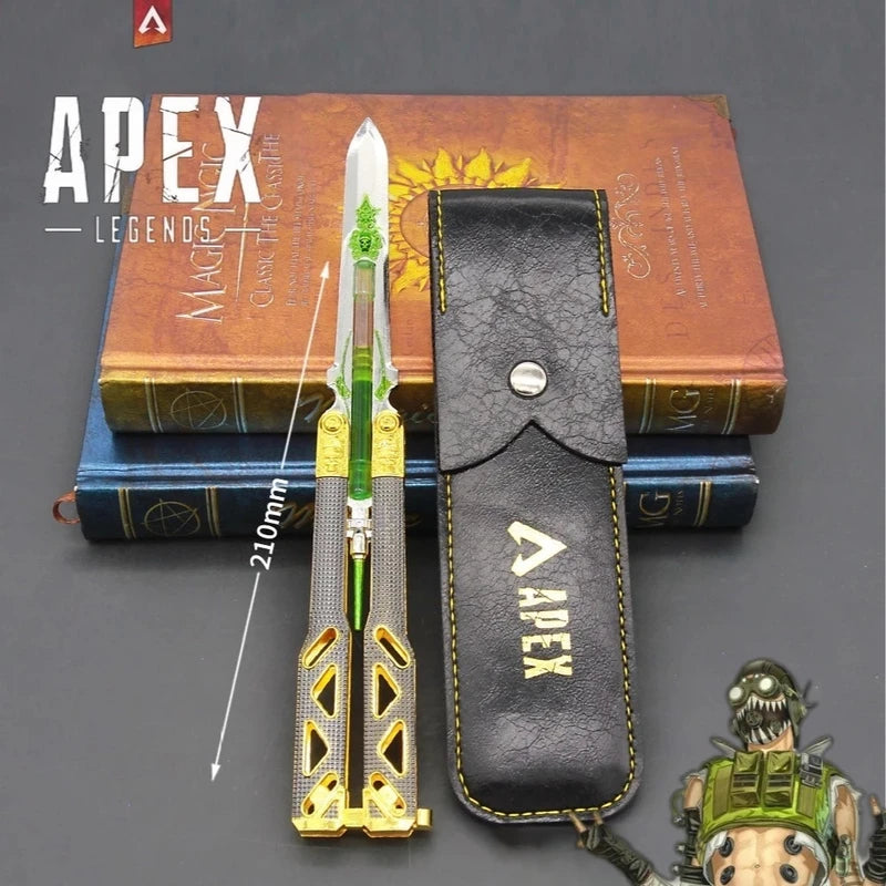 Glow-in-the-Dark Blade Dagger Toy with Alloy Non-Cutting Edge for Training
