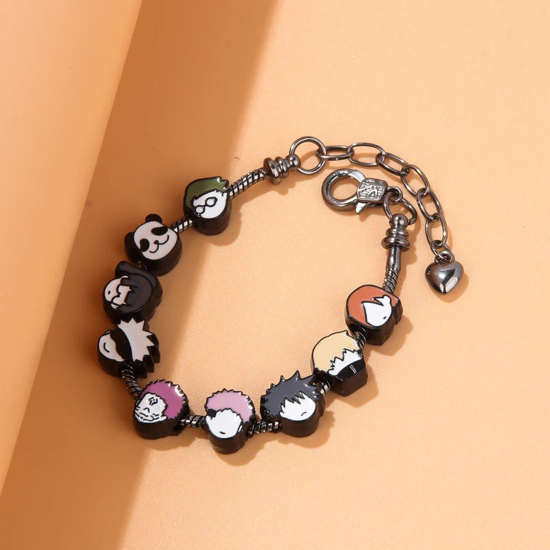 Jujutsu Kaisen Metal Bracelet for Women and Kids - Cute Anime Jewelry Gift