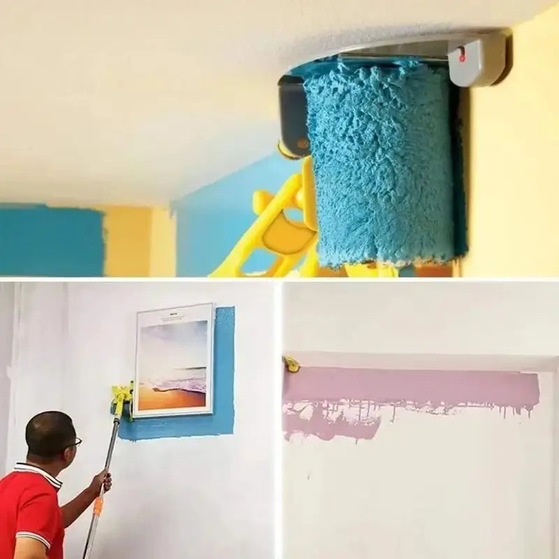 Paint Edger Roller Brush Set - Multi-Use Hand-Held Wall Repair Tool