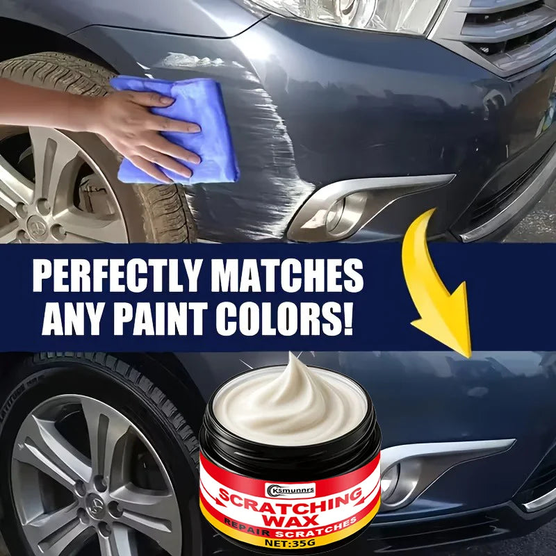 Car Scratch Repair Wax with Sponge Pad - 35G Blemish & Paint Protection