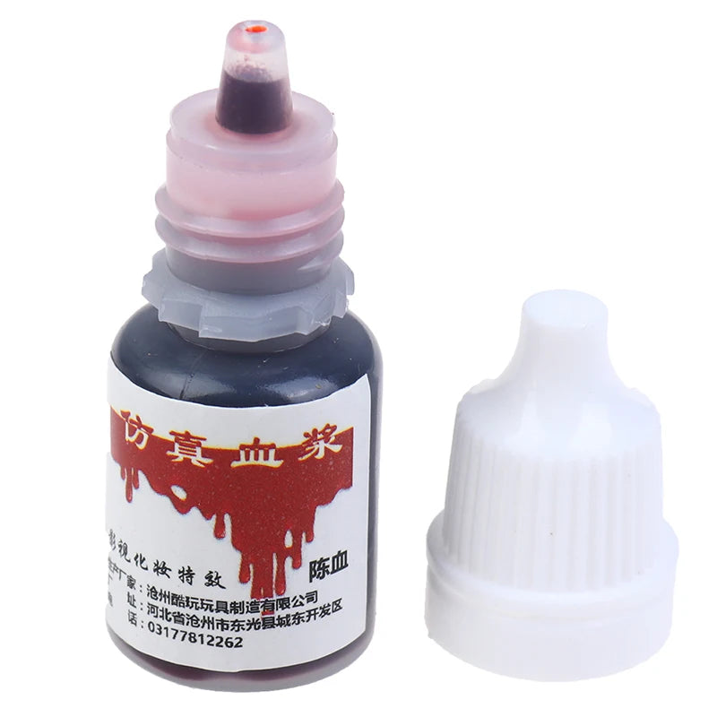 Fake Blood Kit 5ml for Halloween & Themed Parties, Realistic Injury Effects