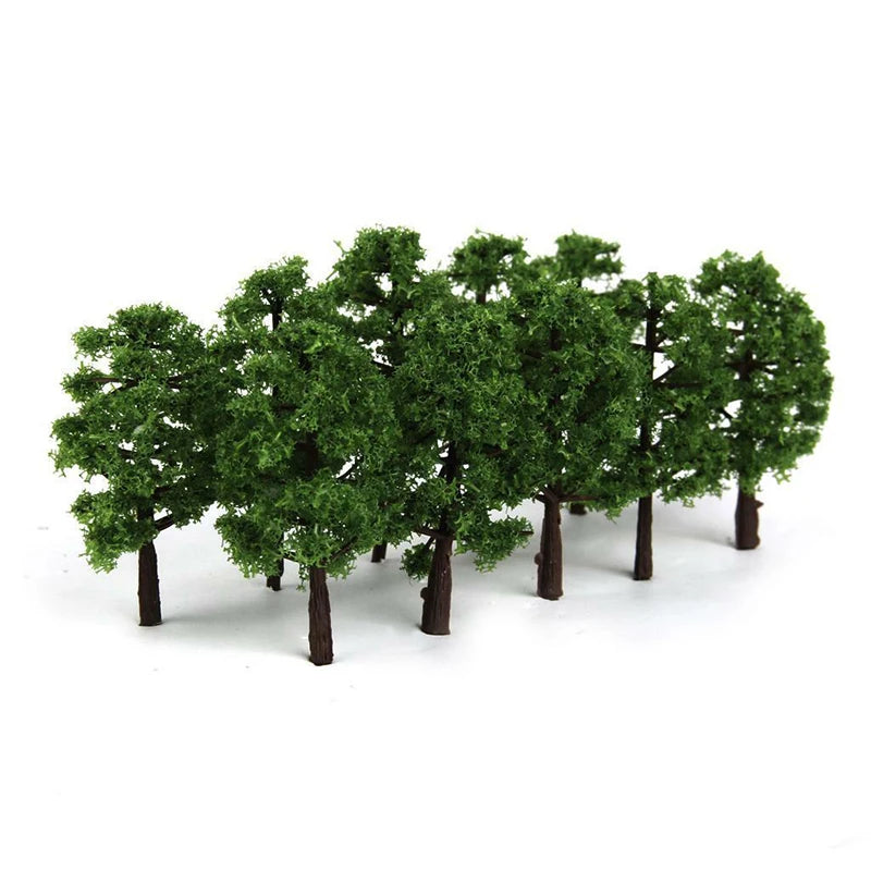 20Pcs Mini Model Trees for Scale Micro Landscape Diorama Train Layout DIY Decor