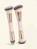 Double-Ended Foundation Brush Set for Face Makeup Contour & Concealer