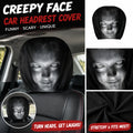 Funny Cartoon Car Headrest Cover - Decorative Seat Protector for Auto Interior