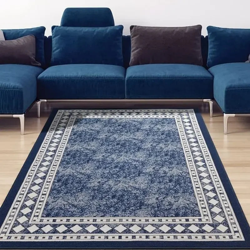 Modern Living Room Carpet Mat - Washable Non-Linting Home Decor Floor Rug