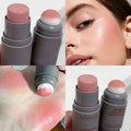 Double-Ended Blush Stick for Natural Long-Lasting Matte Face Makeup