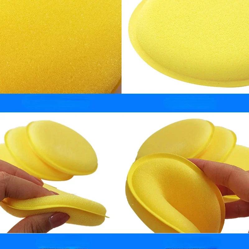 Car Waxing Polishing Sponges Set - Microfiber Foam Buffing Pads for Auto Detailing