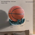 Robotic Arm Basketball Football Wall Mount Storage Rack Home Living Room Decor