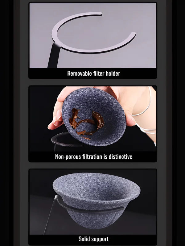 Microporous Ceramic Tea & Coffee Filter Strainer Reusable Drink Cup
