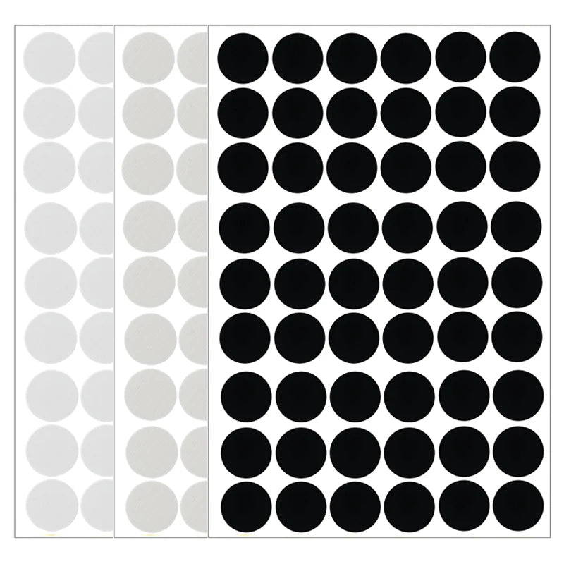 Wooden Furniture Screw Cover Caps - Self-Adhesive Decorative Stickers 12/15/21mm Set