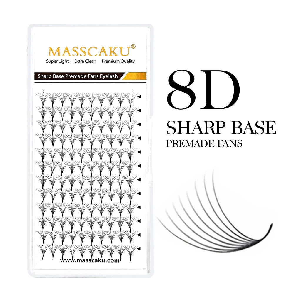 False Eyelash Extensions 6D 8D 10D 12D 20D Volume Fans Faux Mink Premade