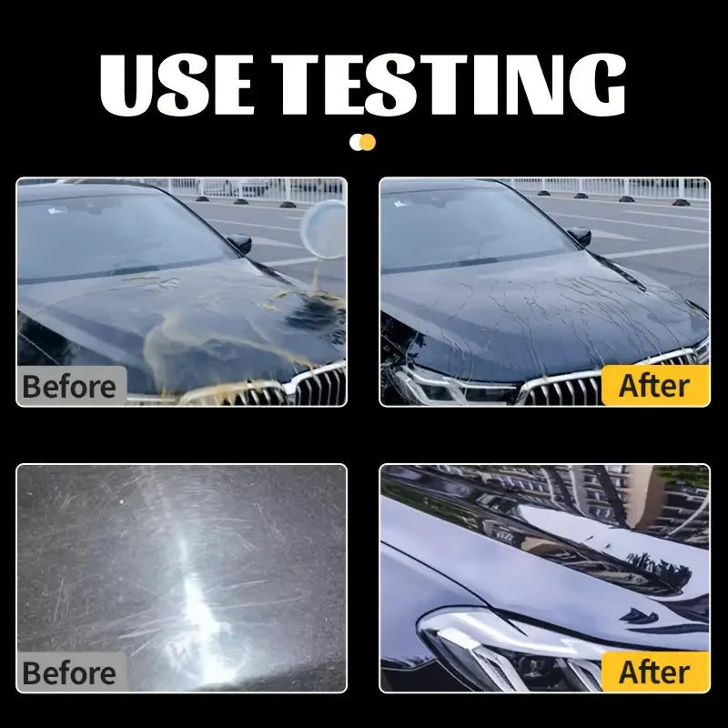 Dark Car Wax with UV Protection - Mirror Shine Long-Lasting Vehicle Polish