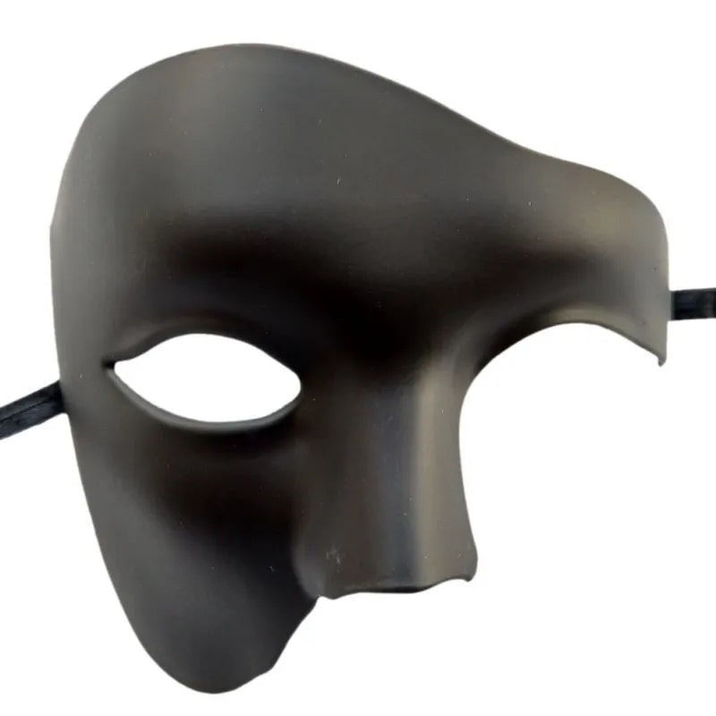 Halloween Men Mask Half Face Carnival Costume Mask for Cosplay & Party
