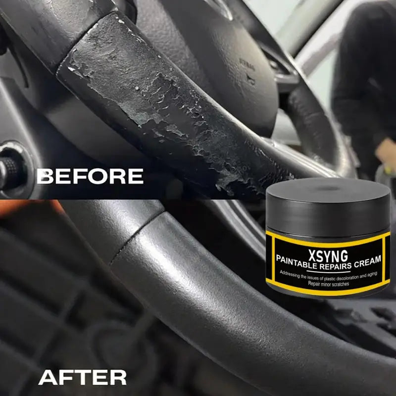 Car Leather & Plastic Refurbishment Cream - Scratch Repair & Restorer