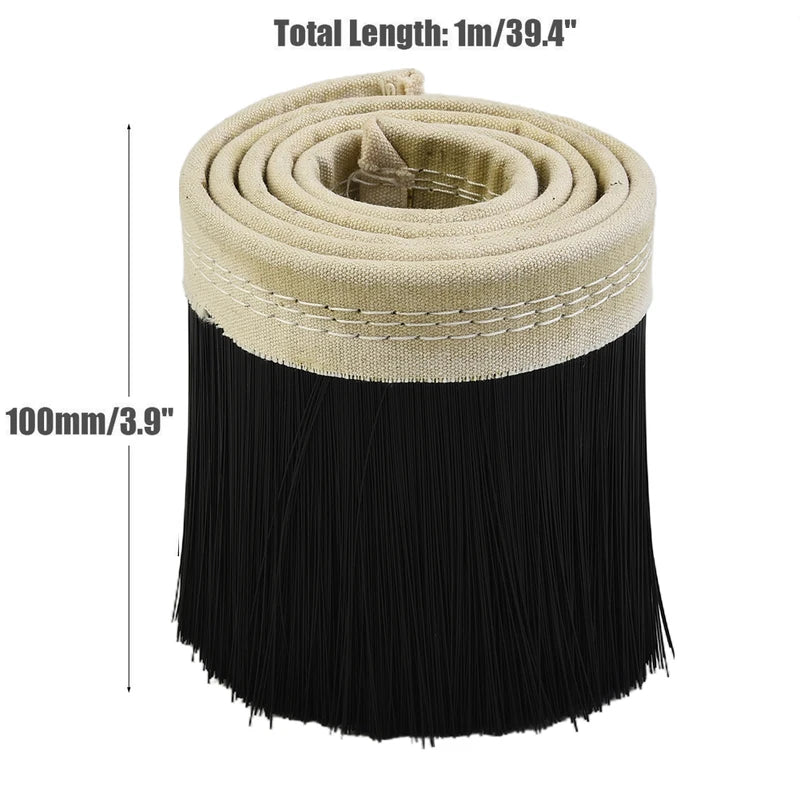 Nylon Dust Cover Brush for CNC Router and Vacuum Cleaner - 70mm/100mm, 1M Length