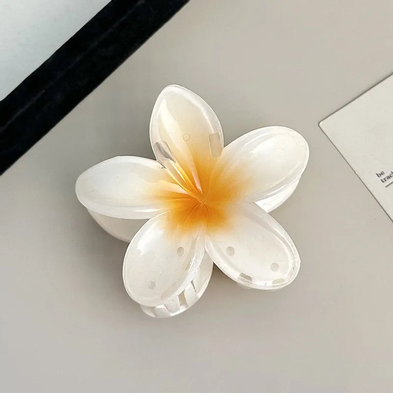 Vacation Egg Flower Hair Clips for Girls Boho Beach Hair Accessories