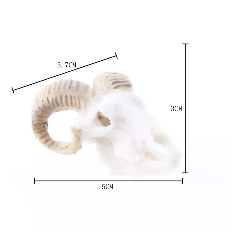 Aquarium Decor Resin Dinosaur Crocodile Sheep Skull & Ape-Man Figurines