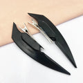 Cyberpunk Gothic PVC Hair Clips for Girls - Halloween Carnival Headwear 1 Pair