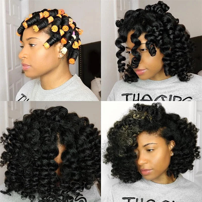 100pcs Perm Curling Rods Set for Natural Hair Styling - Multiple Sizes