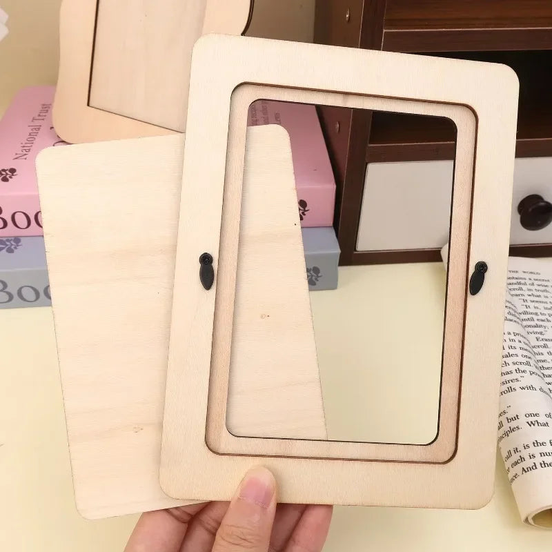 DIY Wooden Picture Frames Set - Solid Wood Photo Frames for Crafts & Decoration